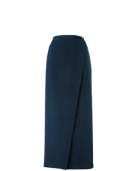 Темно-синяя длинная юбка от Chanel Vintage