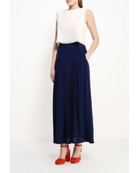 Темно-синяя длинная юбка от MadaM T