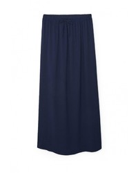 Темно-синяя длинная юбка от Mango
