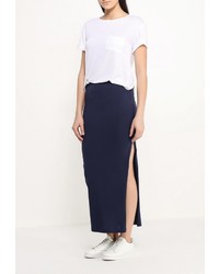 Темно-синяя длинная юбка от Noisy May
