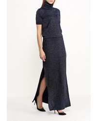 Темно-синяя длинная юбка от Patrizia Pepe