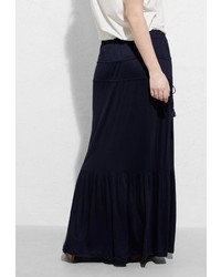 Темно-синяя длинная юбка от Violeta BY MANGO