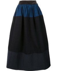 Темно-синяя длинная юбка от Visvim