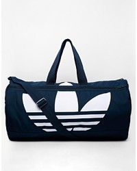 Мужская темно-синяя дорожная сумка из плотной ткани от adidas