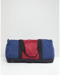 Мужская темно-синяя дорожная сумка из плотной ткани от ASOS DESIGN