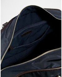 Мужская темно-синяя дорожная сумка из плотной ткани от Tommy Hilfiger