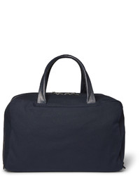 Мужская темно-синяя дорожная сумка из плотной ткани