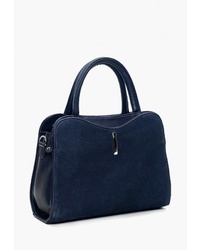 Темно-синяя замшевая большая сумка от Vita