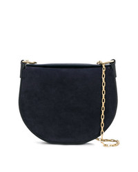 Темно-синяя замшевая сумка через плечо от Stiebich & Rieth