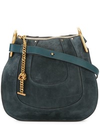 Женская темно-синяя замшевая сумка от Chloé