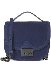 Женская темно-синяя замшевая сумка от Loeffler Randall