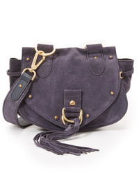 Женская темно-синяя замшевая сумка от See by Chloe