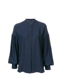 Женская темно-синяя классическая рубашка от Aspesi