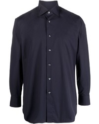 Мужская темно-синяя классическая рубашка от Brioni