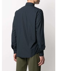 Мужская темно-синяя классическая рубашка от Aspesi