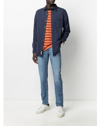 Мужская темно-синяя классическая рубашка от Closed