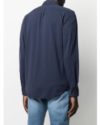 Мужская темно-синяя классическая рубашка от Closed