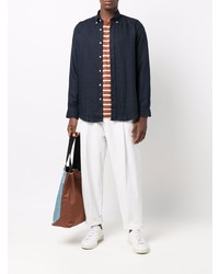 Мужская темно-синяя классическая рубашка от Bluemint