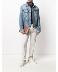 Мужская темно-синяя классическая рубашка от Xacus