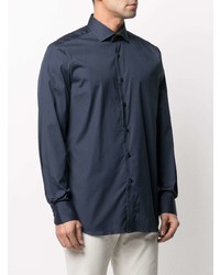 Мужская темно-синяя классическая рубашка от Xacus