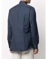 Мужская темно-синяя классическая рубашка от Xacus