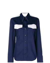 Женская темно-синяя классическая рубашка от Calvin Klein 205W39nyc