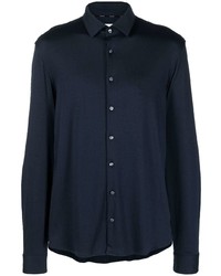 Мужская темно-синяя классическая рубашка от Calvin Klein