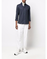 Мужская темно-синяя классическая рубашка от Etro