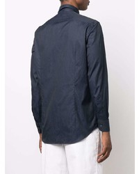 Мужская темно-синяя классическая рубашка от Etro