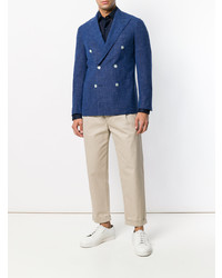 Мужская темно-синяя классическая рубашка от Barba