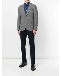 Мужская темно-синяя классическая рубашка от Lanvin