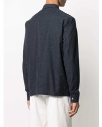 Мужская темно-синяя классическая рубашка от Stephan Schneider