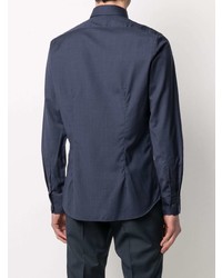 Мужская темно-синяя классическая рубашка от Xacus