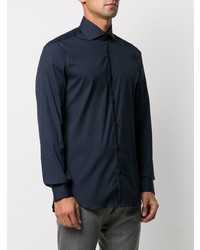Мужская темно-синяя классическая рубашка от Barba