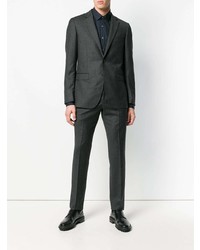 Мужская темно-синяя классическая рубашка от Lanvin