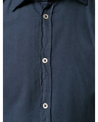 Мужская темно-синяя классическая рубашка от Massimo Alba