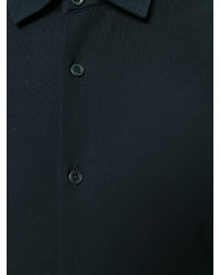 Мужская темно-синяя классическая рубашка от Ermenegildo Zegna