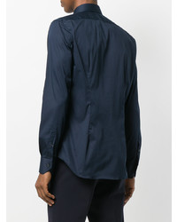 Мужская темно-синяя классическая рубашка от Xacus