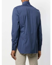 Мужская темно-синяя классическая рубашка от Barba