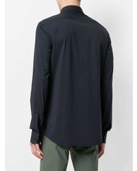 Мужская темно-синяя классическая рубашка от Rrd