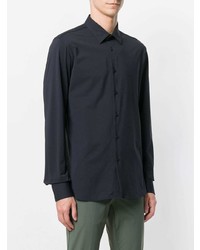 Мужская темно-синяя классическая рубашка от Rrd