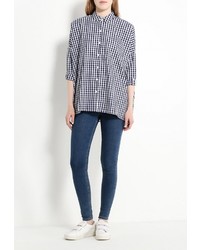 Женская темно-синяя классическая рубашка от Cocos