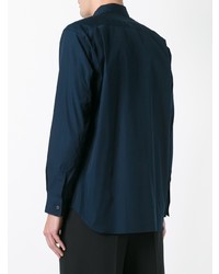Мужская темно-синяя классическая рубашка от Comme Des Garcons SHIRT