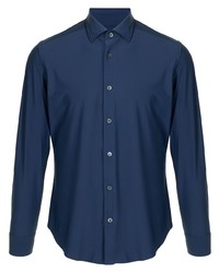Мужская темно-синяя классическая рубашка от Corneliani
