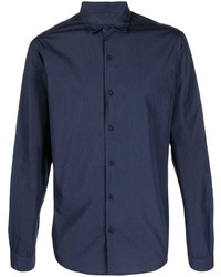 Мужская темно-синяя классическая рубашка от Costumein