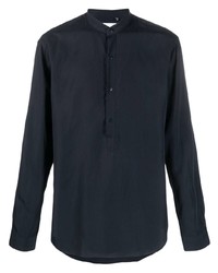 Мужская темно-синяя классическая рубашка от Costumein