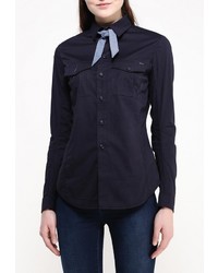 Женская темно-синяя классическая рубашка от G Star