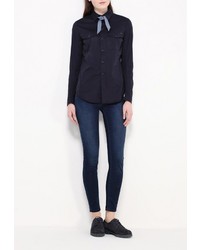 Женская темно-синяя классическая рубашка от G Star