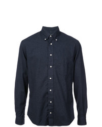 Мужская темно-синяя классическая рубашка от Gitman Vintage
