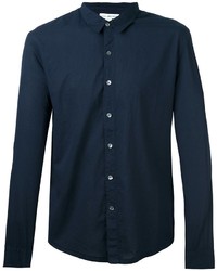 Мужская темно-синяя классическая рубашка от James Perse
